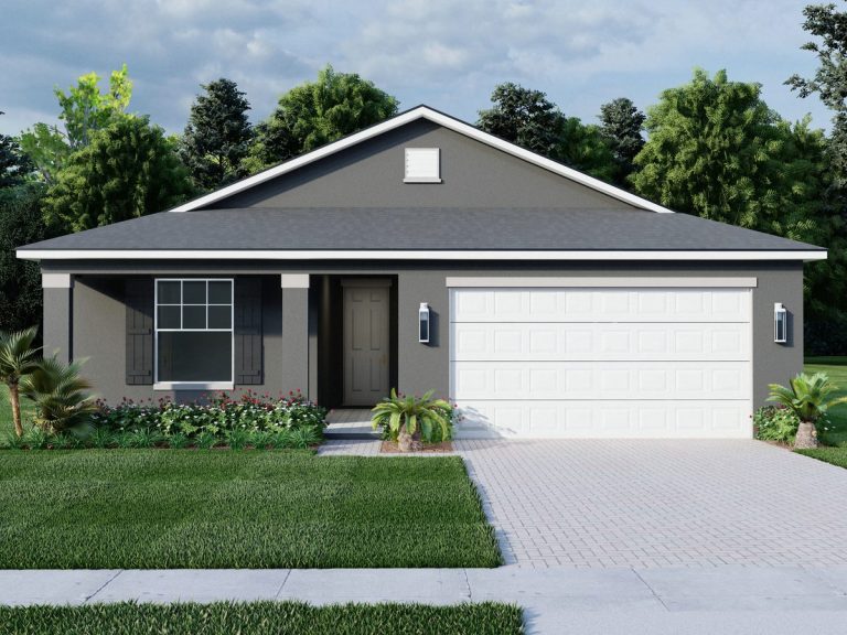 Exterior rendering of the Coconut II floor plan by Eastern Homes