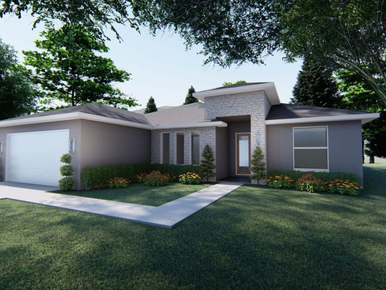 Exterior rendering of the Royal floor plan by Eastern Homes