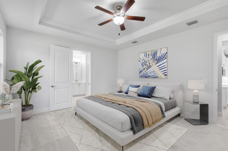 Primary bedroom inside 18743 Overton Street, Wedgefield, Orlando