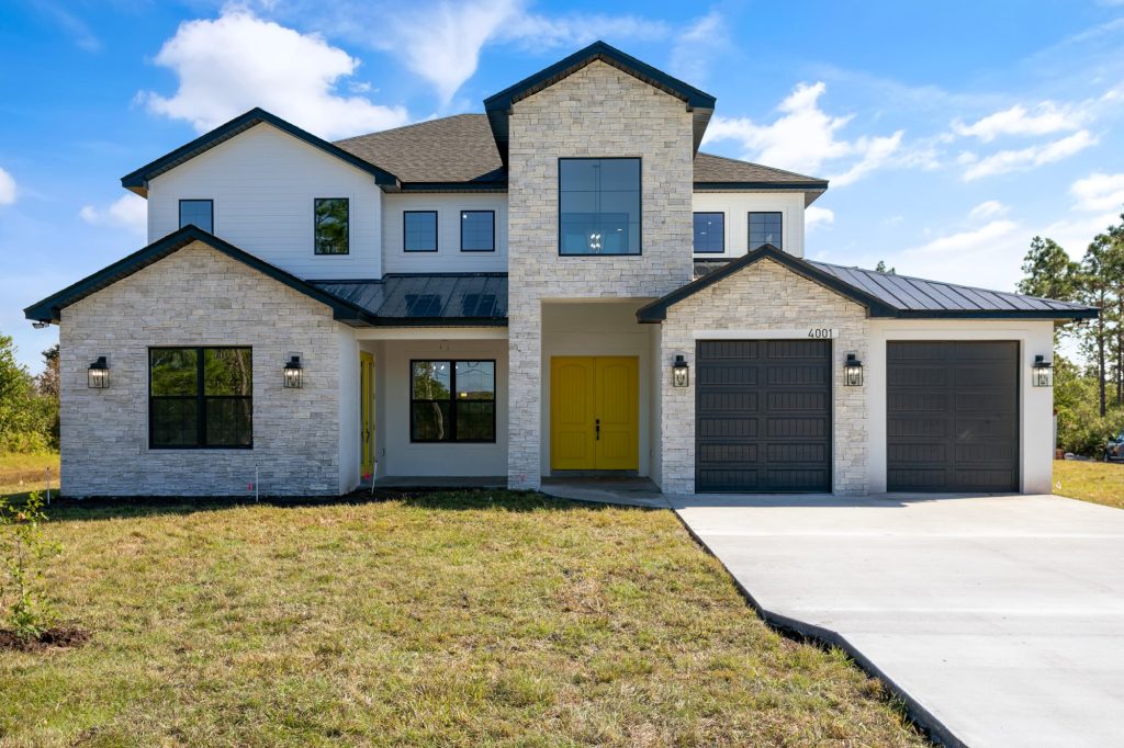 Front exterior of a new construction home by Eastern Homes at 4001 Ainsley Ave